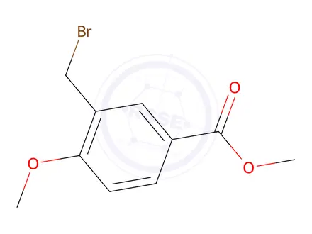 Chemical structure of Methyl 3-(Bromomethyl)-4-methoxybenzoate