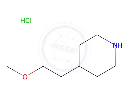 Chemical structure of 4-(2-Methoxyethyl)piperidine hydrochloride