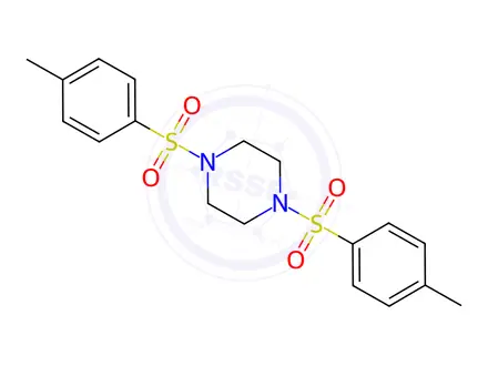 Chemical structure of 1,4-ditosylpiperazine