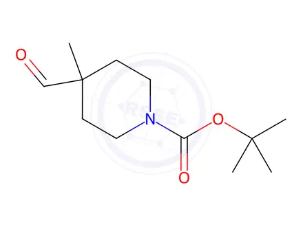 Chemical structure of 1-Boc-4-formyl-4-methylpiperidine