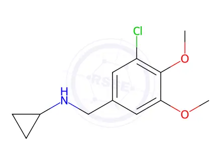 Chemical structure of n-(3-Chloro-4,5-dimethoxybenzyl)cyclopropanamine