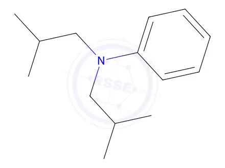 Chemical structure of N,N-Bis(2-methylpropyl)benzenamine