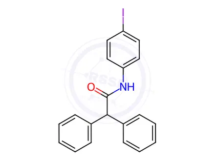 Chemical structure of N-(4-Iodophenyl)-2,2-diphenylacetamide