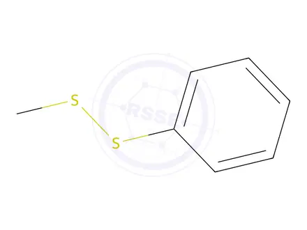 Chemical structure of METHYL PHENYL DISULFIDE