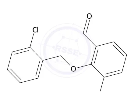 Chemical structure of 2-((2-Chlorobenzyl)oxy)-3-methoxybenzaldehyde