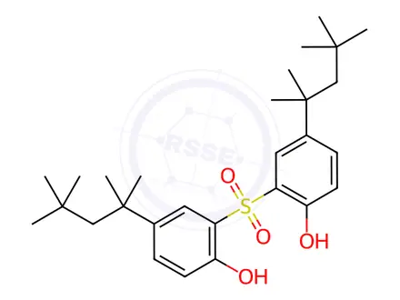 Chemical structure of 2,2'-SULFONYLBIS(4-TERT-OCTYLPHENOL)