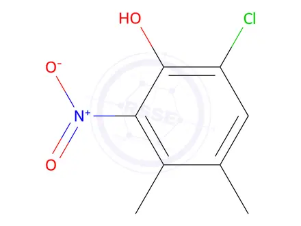 Chemical structure of 6-Chloro-3,4-dimethyl-2-nitrophenol