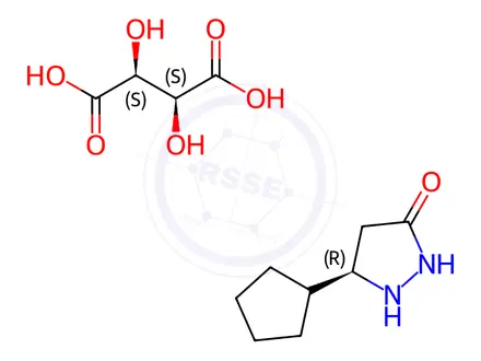Chemical structure of Ruxolitinib Phosphate Impurity 111 D-Tartrate