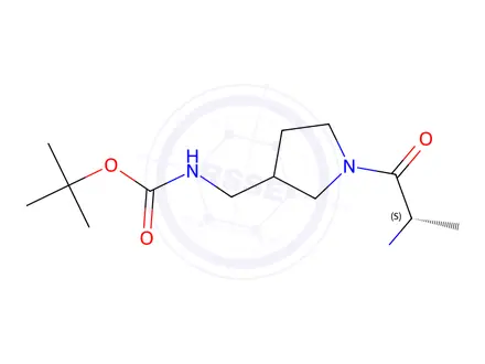 Chemical structure of tert-Butyl ((1-((S)-2-aminopropanoyl)pyrrolidin-3-yl)methyl)carbamate