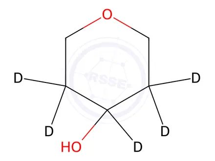 Chemical structure of Tetrahydro-4H-pyran-4-ol-3,3,4,5,5-d5