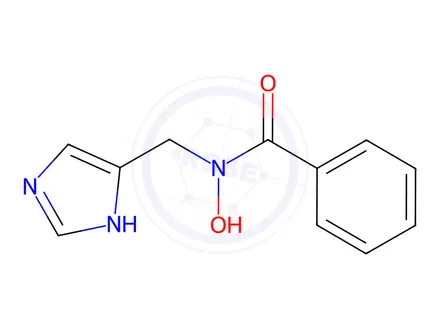 Chemical structure of N-((1H-Imidazol-4-yl)methyl)-N-hydroxybenzamide