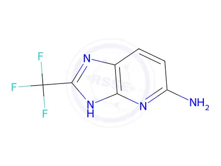 Chemical structure of 2-(Trifluoromethyl)-3h-imidazo[4,5-b]pyridin-5-amine