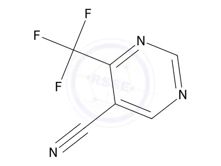Chemical structure of 4-(Trifluoromethyl)pyrimidine-5-carbonitrile