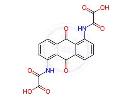Chemical structure of N,N'-anthraquinone-1,5-diyldi(oxamic acid)