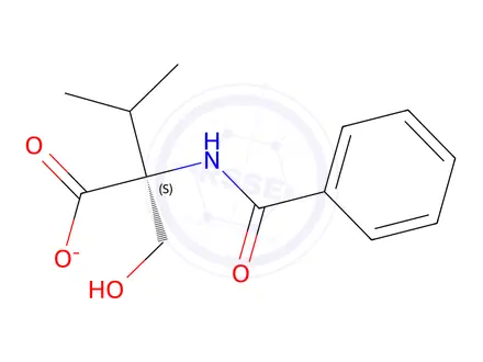 Chemical structure of 2-Benzamido-2-(hydroxymethyl)-3-methylbutanoic acid