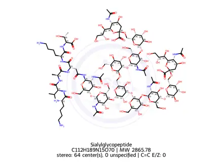 Chemical structure of Sialylglycopeptide