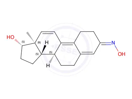 Chemical structure of (17Beta)-17-Hydroxy-estra-4,9,11-trien-3-one Oxime