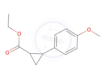 Chemical structure of Ethyl 2-(4-methoxyphenyl)cyclopropane-1-carboxylate