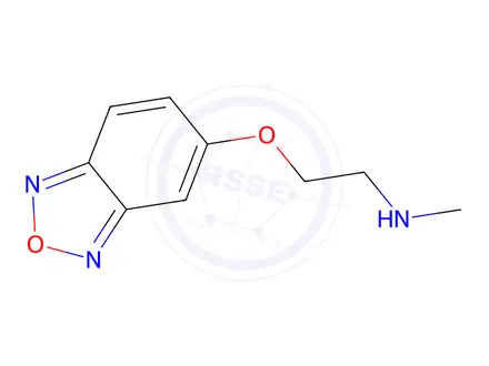 Chemical structure of 2-(Benzo[c][1,2,5]oxadiazol-5-yloxy)-N-methylethanamine