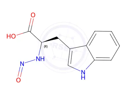 Chemical structure of N-Nitroso D-Tryptophan