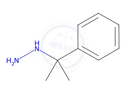 Chemical structure of Hydrazine, (1-methyl-1-phenylethyl)-