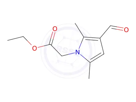 Chemical structure of Ethyl 2-(3-formyl-2,5-dimethyl-1h-pyrrol-1-yl)acetate