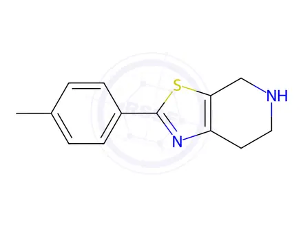 Chemical structure of 2-(4-Methylphenyl)-4,5,6,7-tetrahydro-[1,3]thiazolo[5,4-c]pyridine hydrobromide
