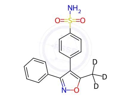 Chemical structure of Valdecoxib-D3