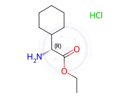 Chemical structure of H-D-CHG-OET HCL