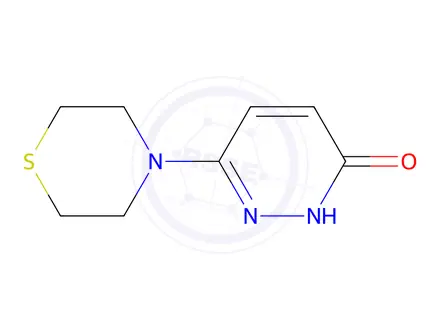 Chemical structure of 6-(Thiomorpholin-4-yl)-2,3-dihydropyridazin-3-one