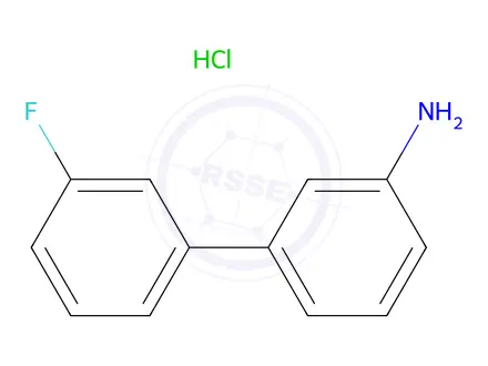 Chemical structure of 3'-Fluoro-[1,1'-biphenyl]-3-amine hydrochloride
