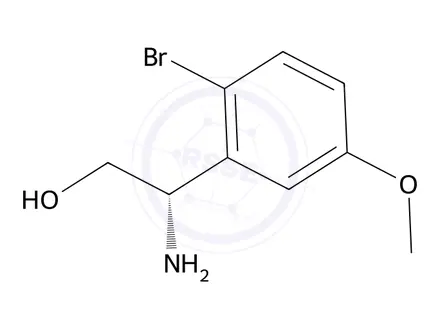 Chemical structure of (S)-2-Amino-2-(2-bromo-5-methoxyphenyl)ethan-1-ol