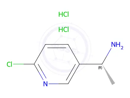 Chemical structure of (R)-1-(6-chloropyridin-3-yl)ethan-1-amine?dihydrochloride
