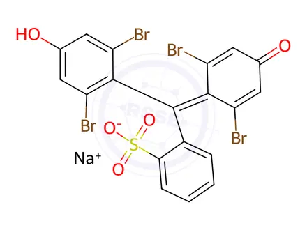 Chemical structure of Bromophenol blue sodium salt