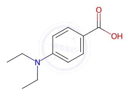 Chemical structure of 4-(Diethylamino)benzoic Acid