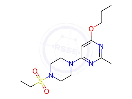 Chemical structure of 4-(4-(Ethylsulfonyl)piperazin-1-yl)-2-methyl-6-propoxypyrimidine