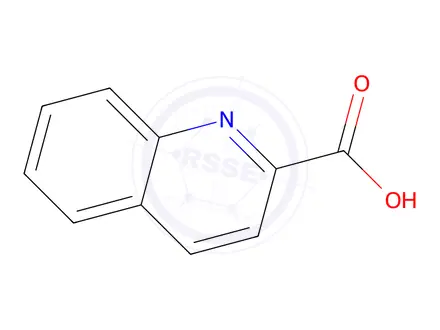Chemical structure of Quinaldic acid