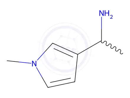 Chemical structure of 1-(1-methyl-1H-pyrrol-3-yl)ethan-1-amine