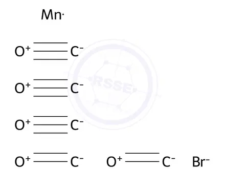 Chemical structure of Manganese(I) pentacarbonyl bromide