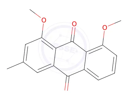Chemical structure of 1,8-Dimethoxy-3-methylanthracene-9,10-dione