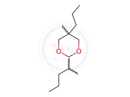 Chemical structure of 5-Methyl-2-(1-methylbutyl)-5-propyl-1,3-dioxane