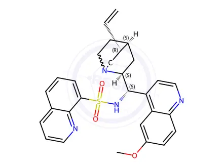 Chemical structure of N-[(9R)-6′-Methoxycinchonan-9-yl]-8-quinolinesulfonamide