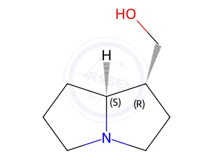 Chemical structure of Trachelanthamidine