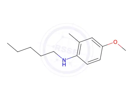 Chemical structure of 4-Methoxy-2-methyl-N-pentylaniline