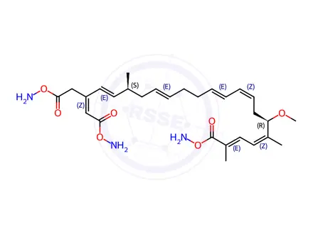 Chemical structure of Bongkrekic Acid, Triammonium Salt