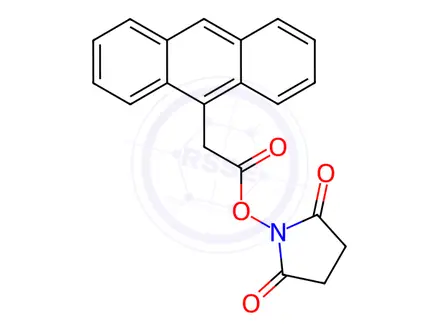 Chemical structure of 9-Anthraceneacetic Acid 2,5-Dioxo-1-pyrrolidinyl Ester