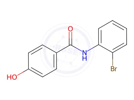 Chemical structure of N-(2-BRomophenyl)-4-hydroxybenzamide