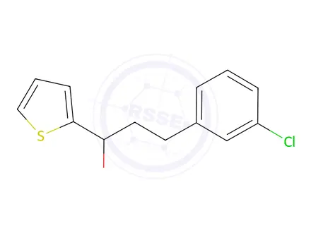 Chemical structure of 3-(3-Chlorophenyl)-1-(thiophen-2-yl)propan-1-ol