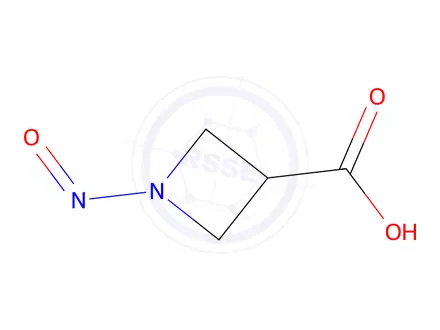 Chemical structure of 1-nitrosoazetidine-3-carboxylic acid
