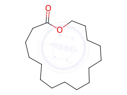 Chemical structure of 16-Hexadecanolide
